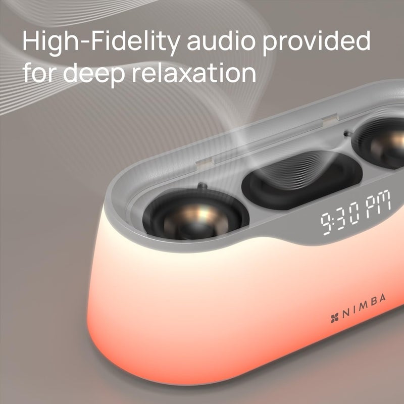 Nimba OFLO Sunrise Alarm Clock with 35 Expertly Tuned Soundscapes & 6 Natural Light Modes - Light Therapy Wake-Up Clock for Heavy Sleepers, App Control Bedside Sound Machine with Soothing White Noise - Image 3